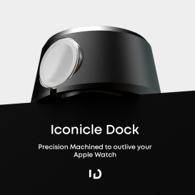 Iconicle: Precision Machined Dock for Apple Watch