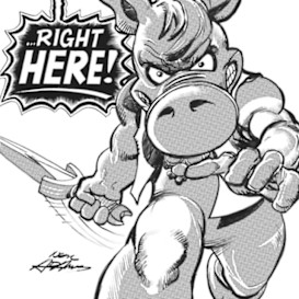 Cerebus Birthday Card 1 by Dave Sim and Neal Adams