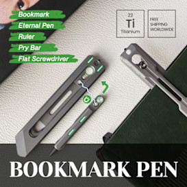 The BookBond Pen 2.0: 5-In-1 Bookmark Companion