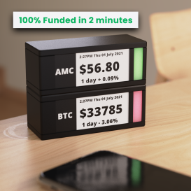 TickrMeter: Physical Stock Tickers on your desk!