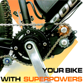 Lightest ebike kit: YOUR BIKE WITH SUPERPOWERS
