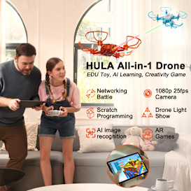 HULA All-in-1 Drone: EDU Toy & AI Creativity