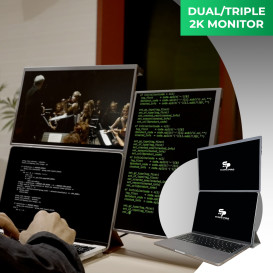 Scope Pro:The Lightest Dual&Triple 14'' 2K Monitor