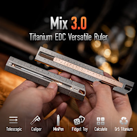 Titaner Mix 3.0 Titanium EDC Versatile Ruler