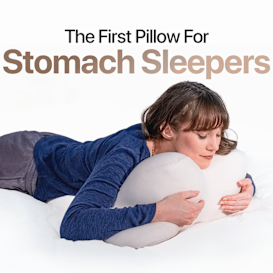 Prone Pillow ZZZ: The Pillow For Stomach Sleepers