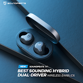 SOUNDPEATS H1-Best Sounding Hybrid Dual-Driver TWS