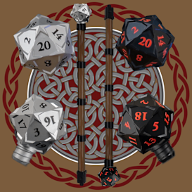 Deluxe D20 Staff of Critical Hits
