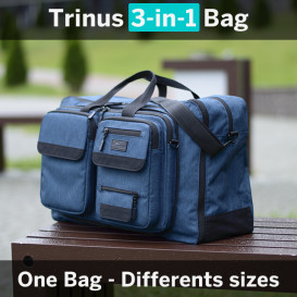 Trinus 3in1: Travel bag - Unique Folding solution
