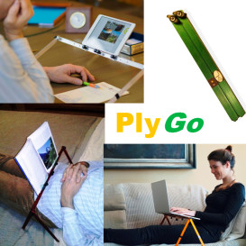 PlyGo, the cool, ergonomic & portable laptop stand