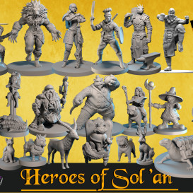 Heroes of Sol'an Miniatures and Campaign Setting