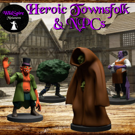 Heroic Townsfolk Miniatures by Wildspire