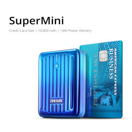SuperMini - Credit Card Size 10,000mAh Power Bank