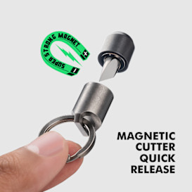 MagCutor: Super Tiny Magnetic Quick-Release Cutter