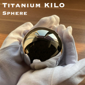 Solid Titanium KILO Sphere by Trance Metals