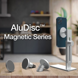 AluDisc Magnetic Mounts for Phones and Tablets