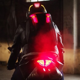VATA7: Smart Motorcycle LED Helmet & Tech Pack