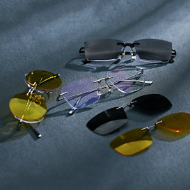 Y-Glasses 2.0:5-in-1 rimless magnetic glasses