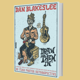 Hardcover ROCK POSTER book by DAN BLAKESLEE