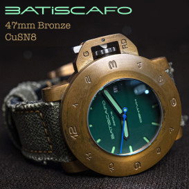 BATISCAFO Zero47 Bronze Diving Watch 47mm 20Bar