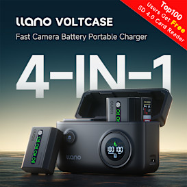 LLANO VoltCase: 4-in-1 Fast Camera Battery Charger