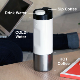 H2Joe - Two-In-One Coffee & Water Bottle