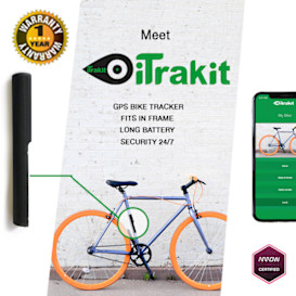 iTrakit: GPS bike tracker. Fits in frame.