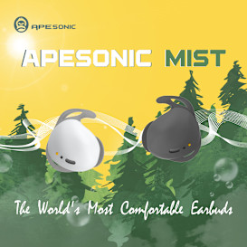 Apesonic Mist: Most Comfortable TWS Earbuds