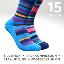 Ultra-High Tech Dress Socks with 15 Features