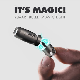 YSMART Bullet: Magnetic Quick Release Flashlight