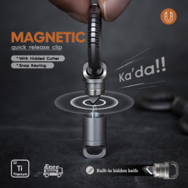 Magnetic Titanium Quick Release Keychain Connector