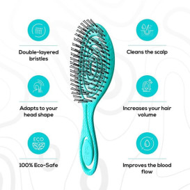 Flex the Eco Hairbrush - perfectly cleansed hair!