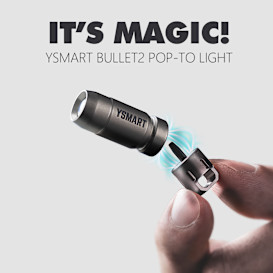 Bullet2 - Micro Quick-Release Keychain Flashlight