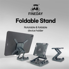 Foldable Stand - Rotatable, portable & durable