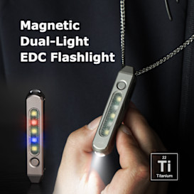EchoSwitch: Ti Magnetic Dual-Light EDC Flashlight