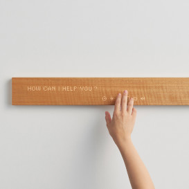 mui: 'Calm' Interface Device Made of Natural Wood
