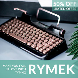 Rymek Retro Bluetooth Mechanical Keyboard