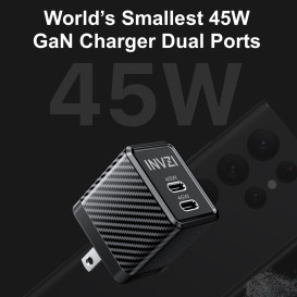 INVZI GaNHub World's Smallest 45W GaN Charger