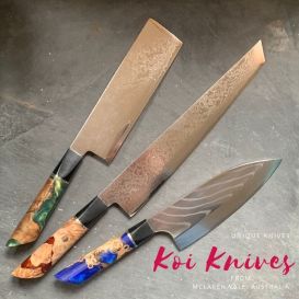 Koi Knives - Japanese Steel & Oz Wooden Handles