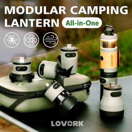 LOVORK 7in1 Modular Camping Lantern