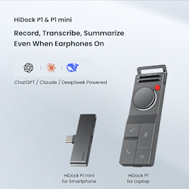 P1 and mini: AI Recorder for Bluetooth Earphones