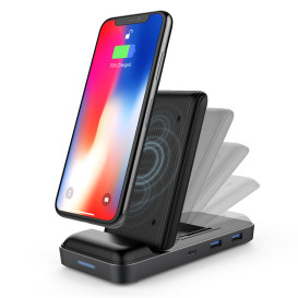 HyperDrive 7.5W Qi Wireless Charger & USB-C Hub