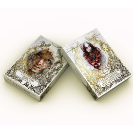Artist Playing Cards in Ink, Tea and Alcohol