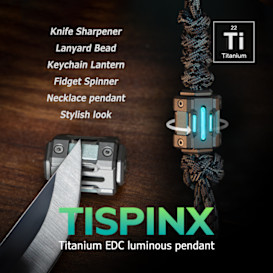 TiSpinx: Titanium Pendant That Redefines EDC