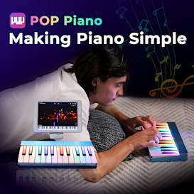Pop piano MIDI keyboard that makes piano simple