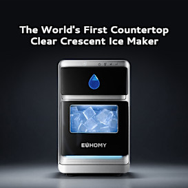 LunaArc: Clear Crescent Ice Maker by EUHOMY