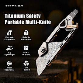 Titanium Safety Portable Multi-Knife