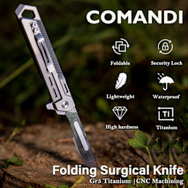 Titanium Multifunctional Folding Surgical Knife