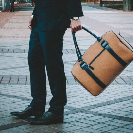 Ocean Plastic & Cork Travel Bag With 17 Features
