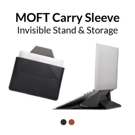 MOFT Carry Sleeve: With Invisible Stand & Storage