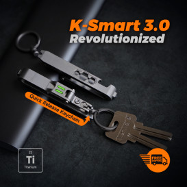 K-Smart3.0-12-in-1 Titanium Quick Release Keychain